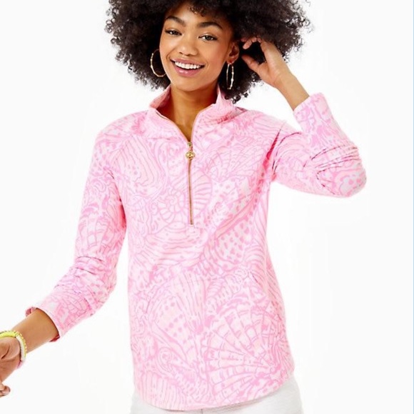 Lilly Pulitzer Tops - Lilly Pulitzer UPF50+ Skipper Popover Pelican Pink